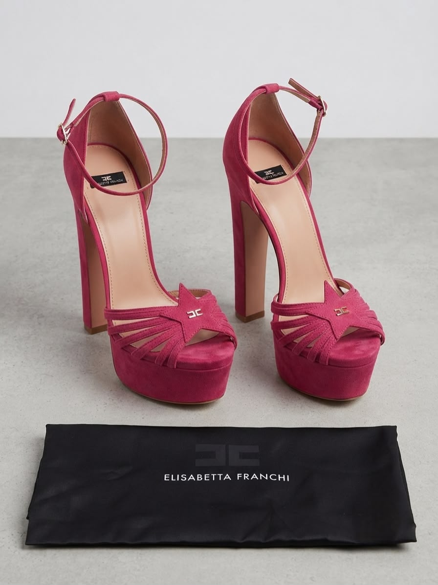 Sandales à talons roses Elisabetta Franchi