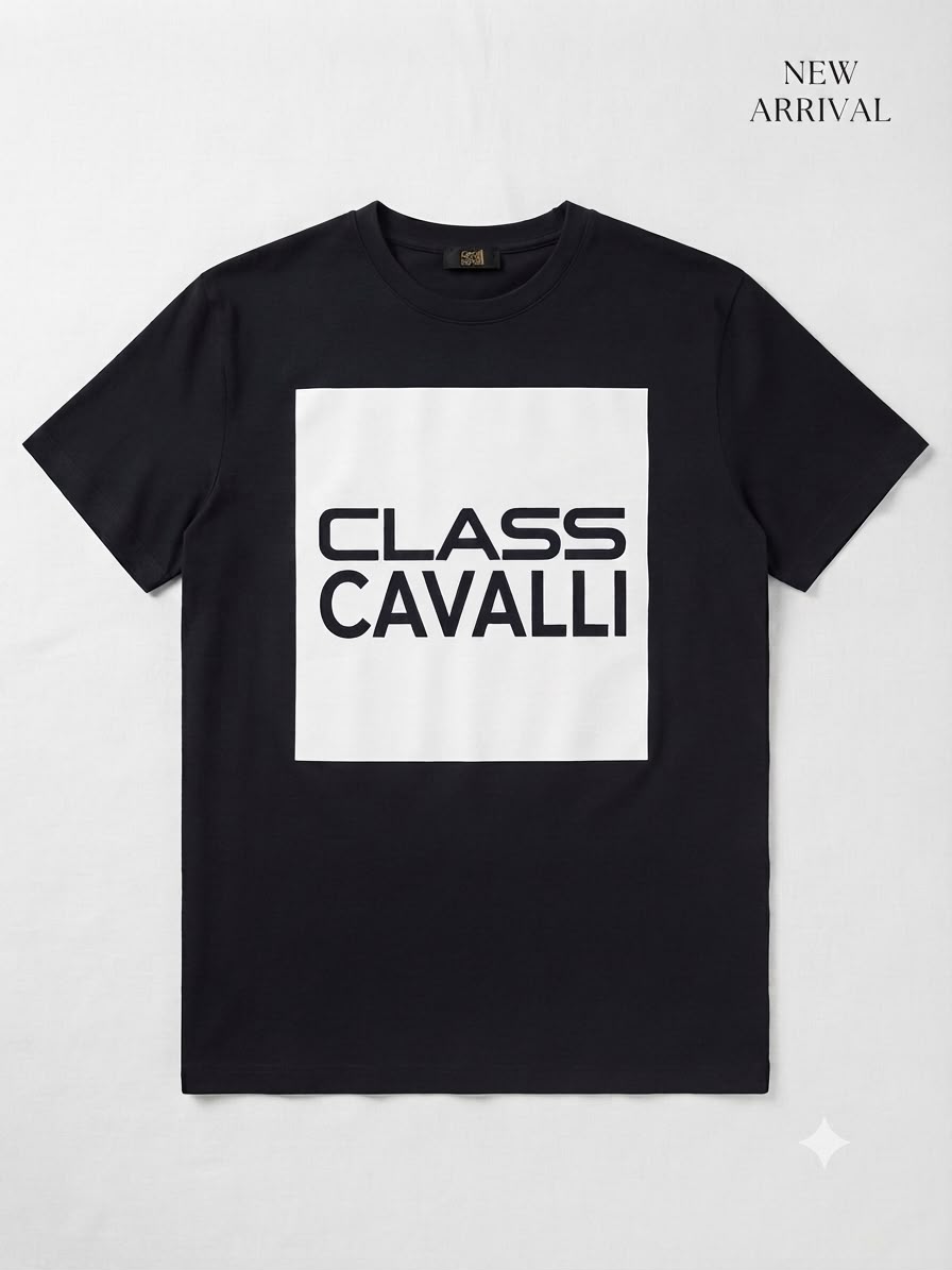 T-shirt noir Class Cavalli New Arrival