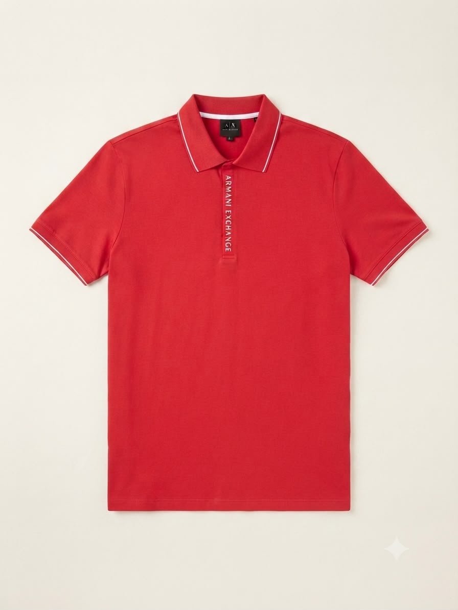 Polo rouge Armani Exchange