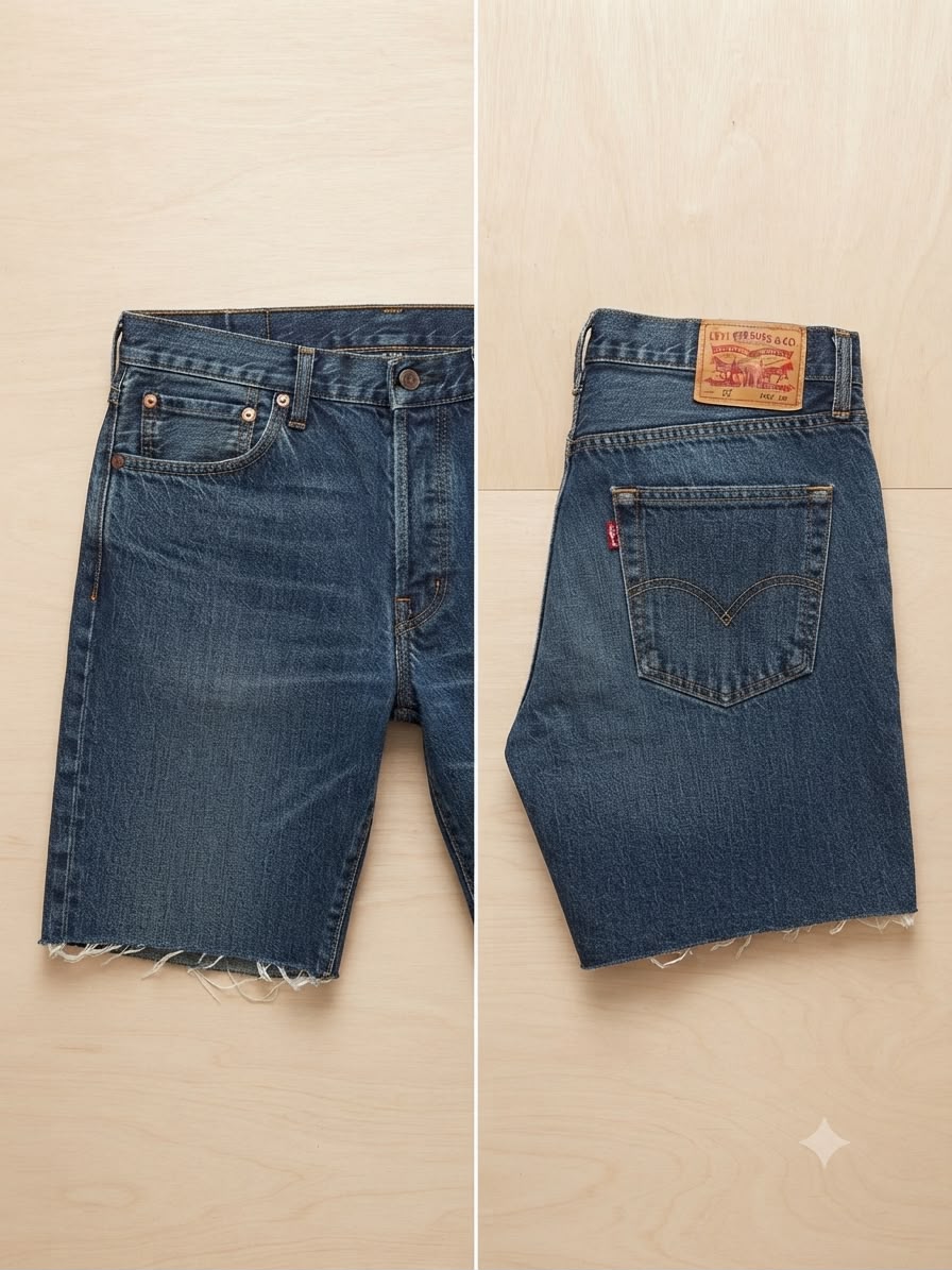 Short Levi’s vintage bleu foncé