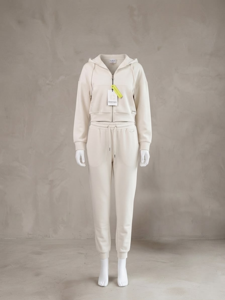 PANTALON SWEAT PANTS BEIGE CREME